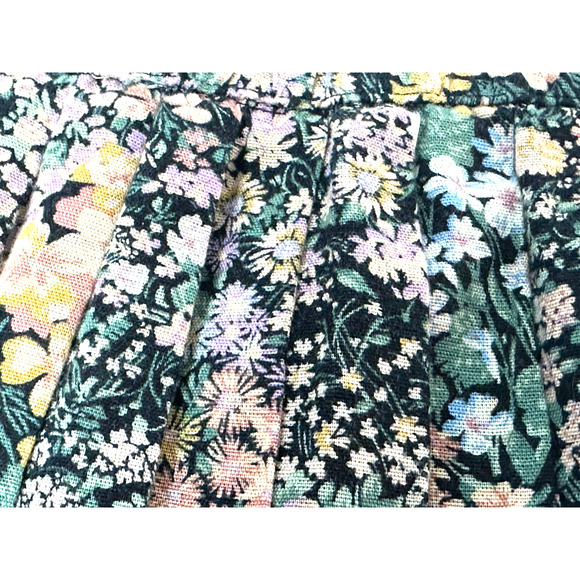 American Eagle Outfitters Floral Pleated Skirt Size XL Elastic Whimsical Skirt - Picture 9 of 16